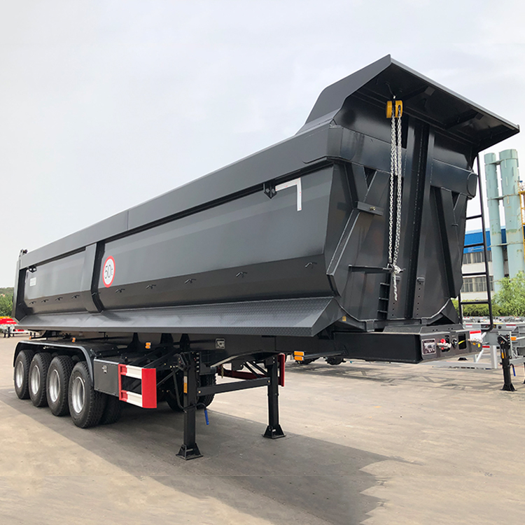 4 axle 70T-90T U type dump trailer